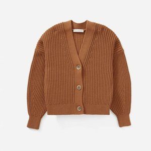 Everlane The Texture Cotton Crop Cardigan